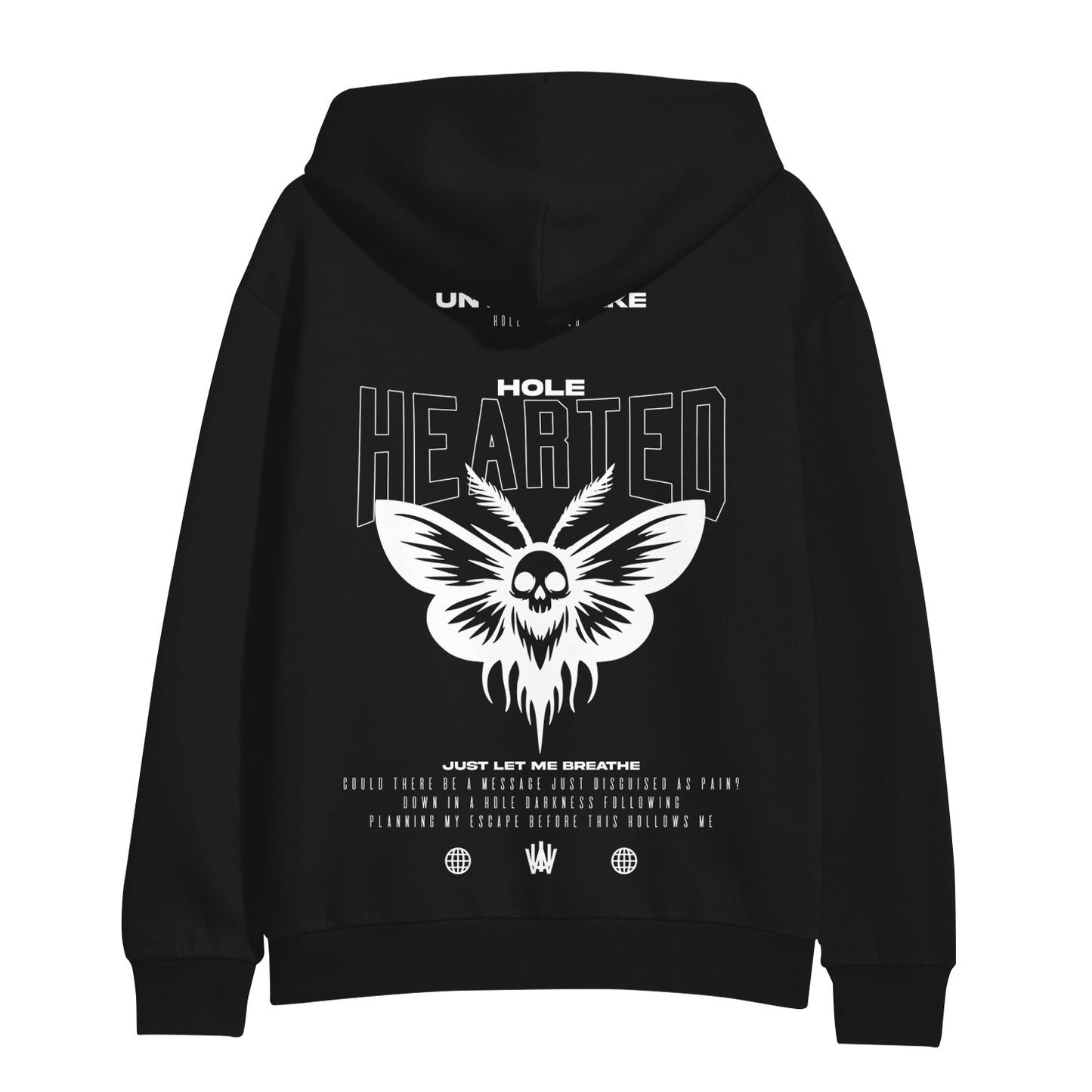 Hole Hearted Black - Pullover